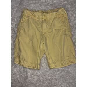 Johnnie-O boys sz. 8 pale yellow classic chino shorts. Cute, * Nt Desc*